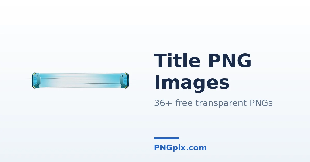 Title PNG images