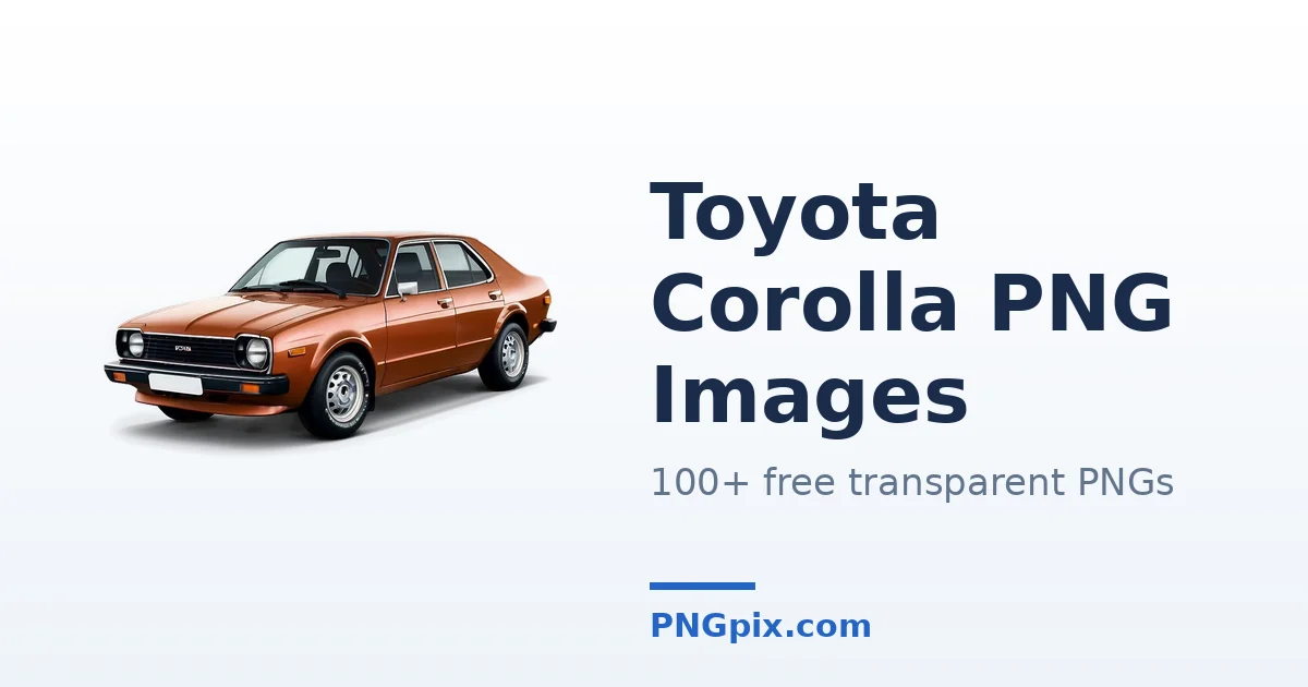 Toyota Corolla PNG images