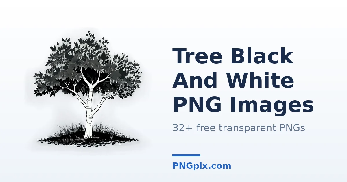 Tree Black And White PNG images