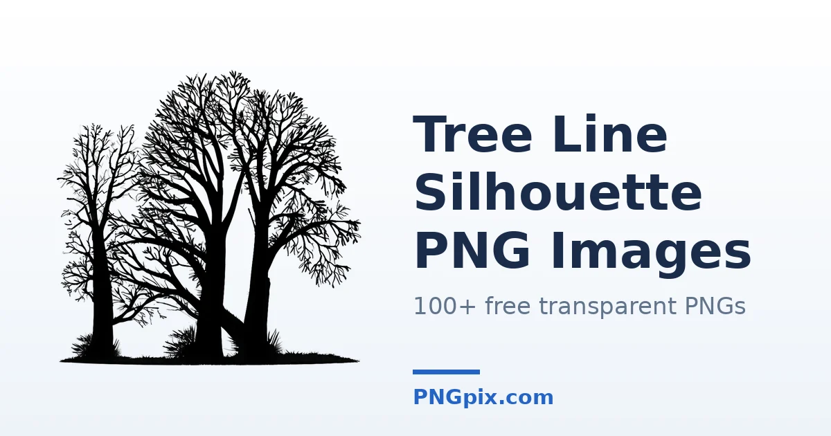 Tree Line Silhouette PNG images