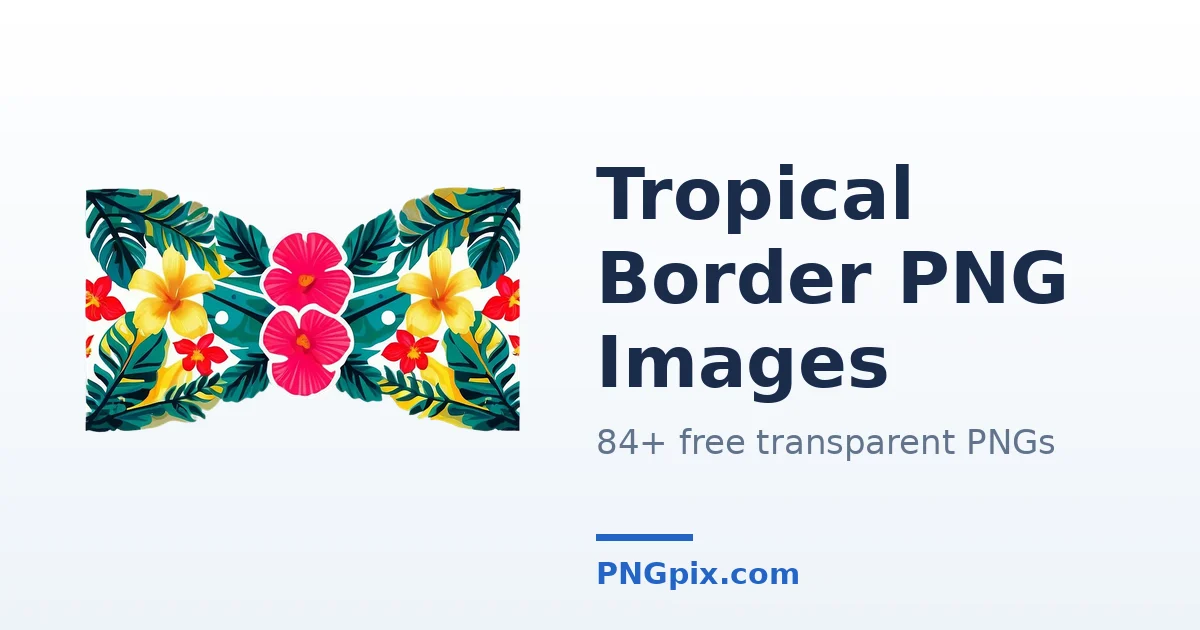 Tropical Border PNG images