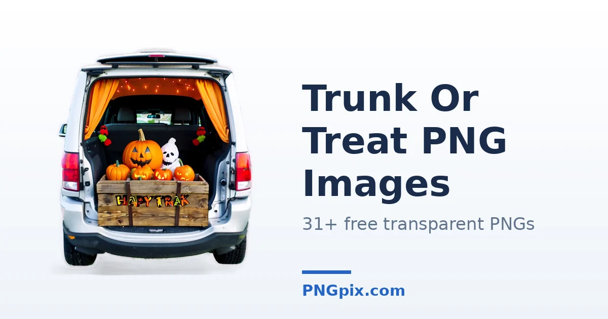 Trunk Or Treat PNG images