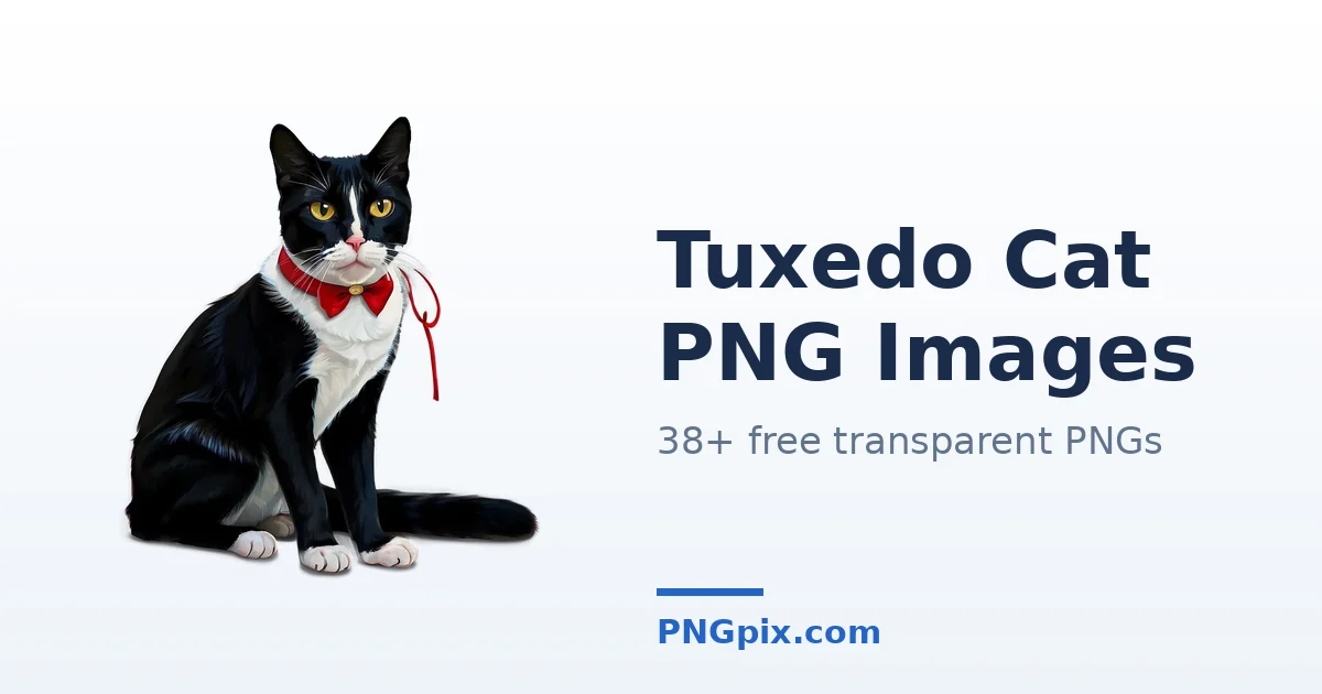 Tuxedo Cat PNG images