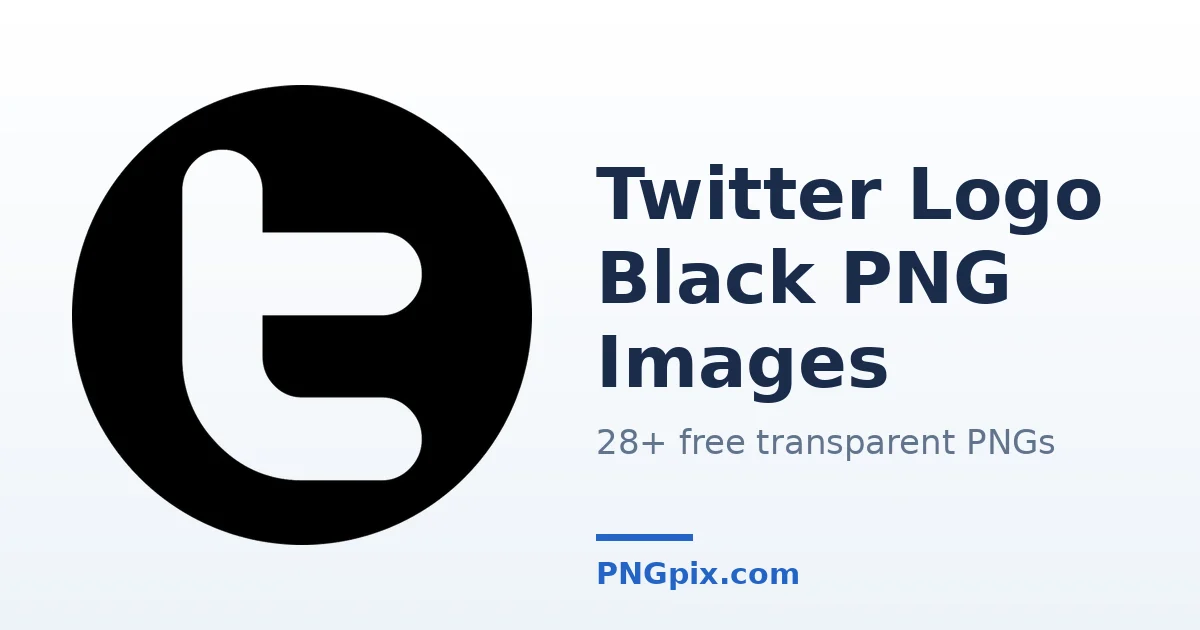 Twitter Logo Black PNG images