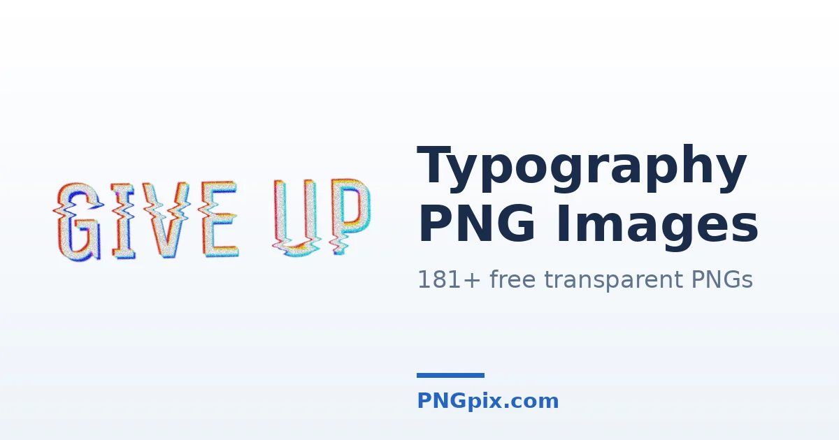 Typography PNG images