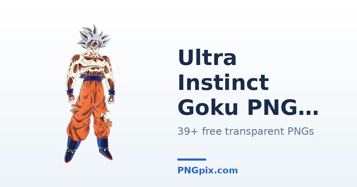 Ultra Instinct Goku PNG images