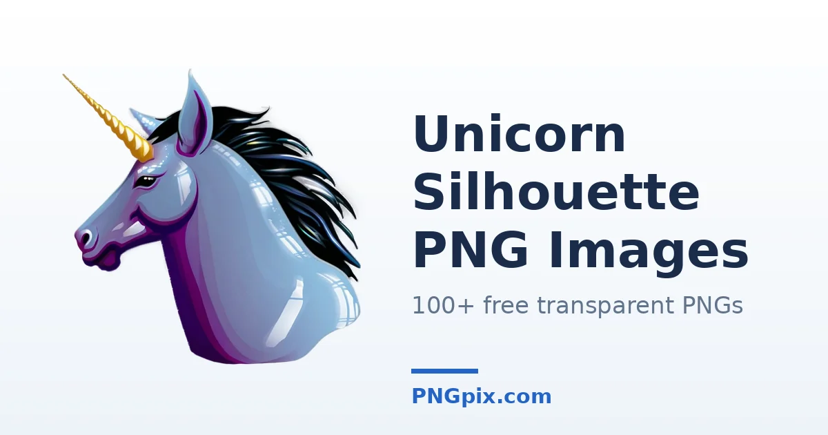 Unicorn Silhouette PNG images