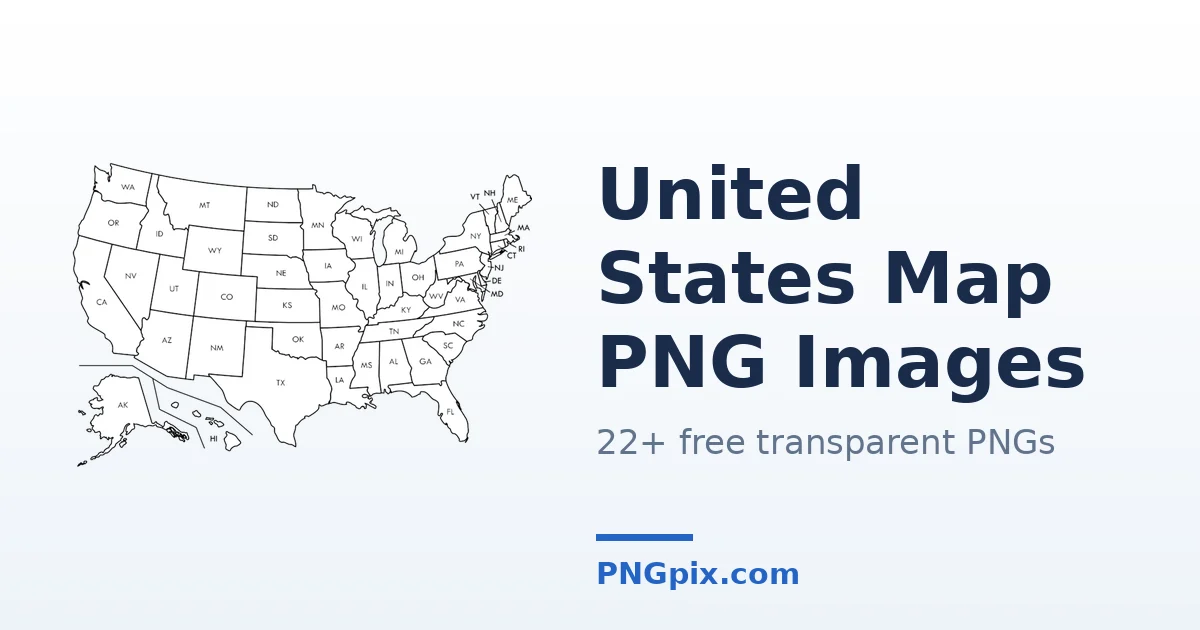 United States Map PNG images