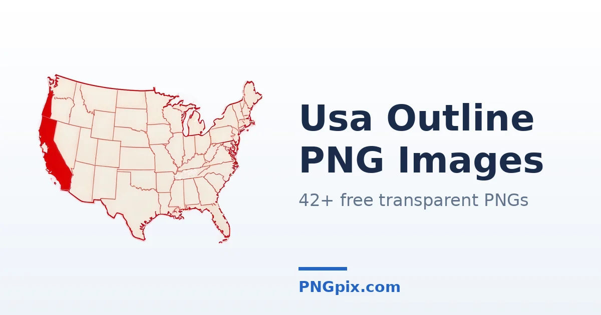 Usa Outline PNG images