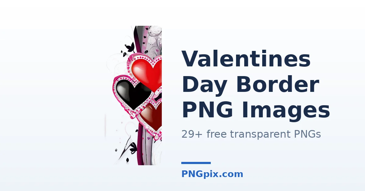 Valentines Day Border PNG images