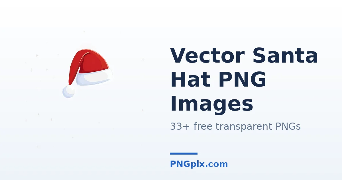 Vector Santa Hat PNG images