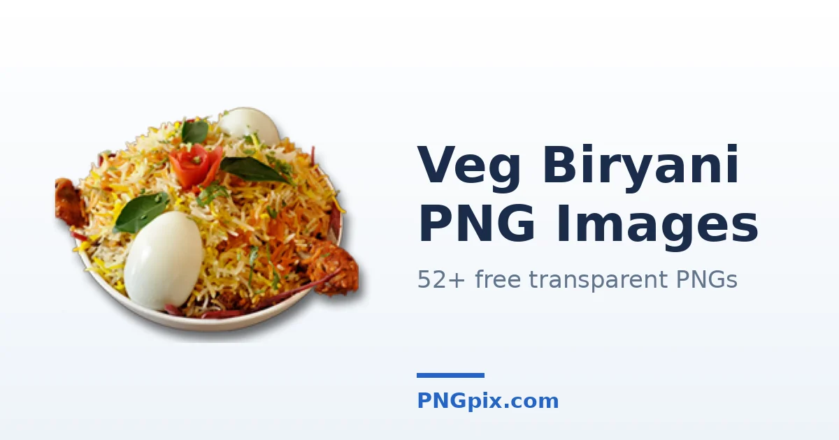 Veg Biryani PNG images