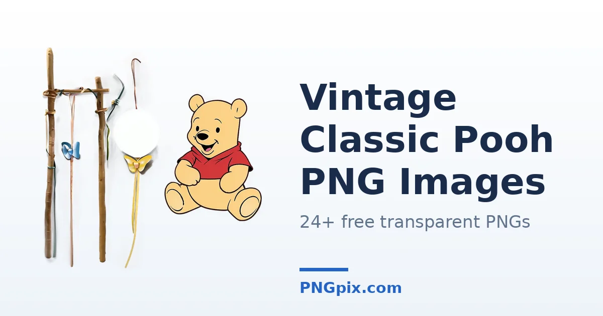 Vintage Classic Pooh PNG images