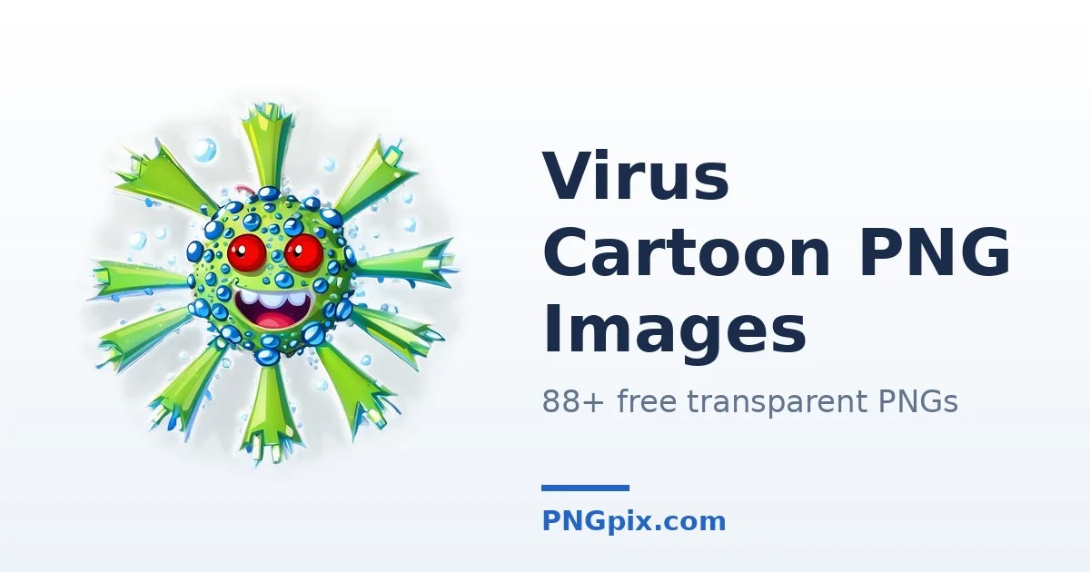 Virus Cartoon PNG images