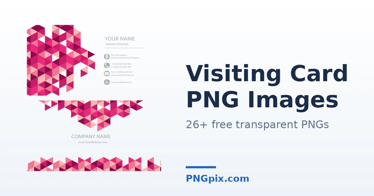 Visiting Card PNG images
