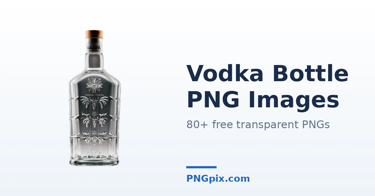 Vodka Bottle PNG images
