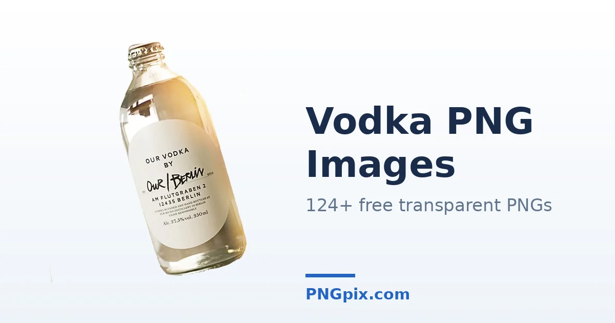 Vodka PNG images