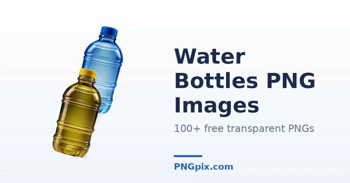 Water Bottles PNG images