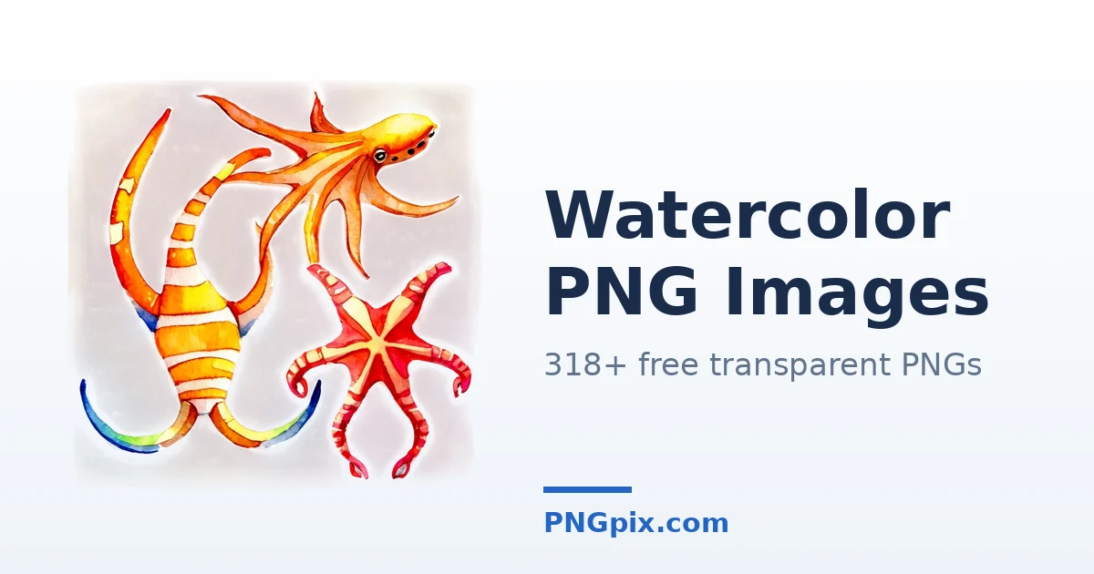 Watercolor PNG images