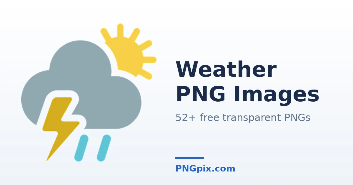 Weather PNG images