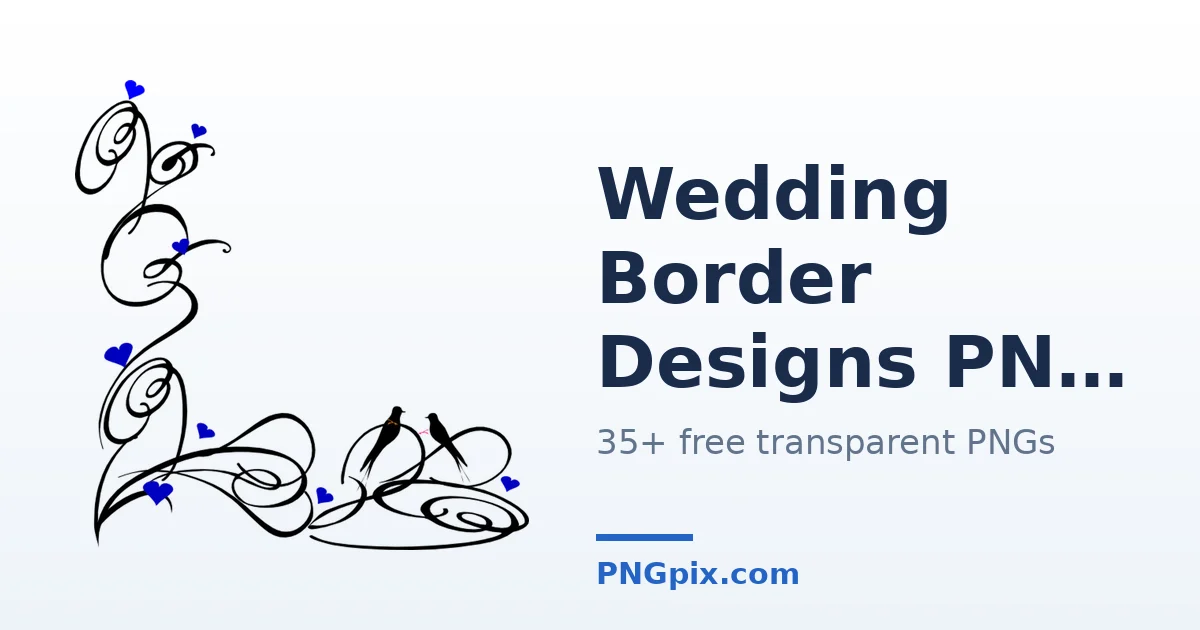 Wedding Border Designs PNG images