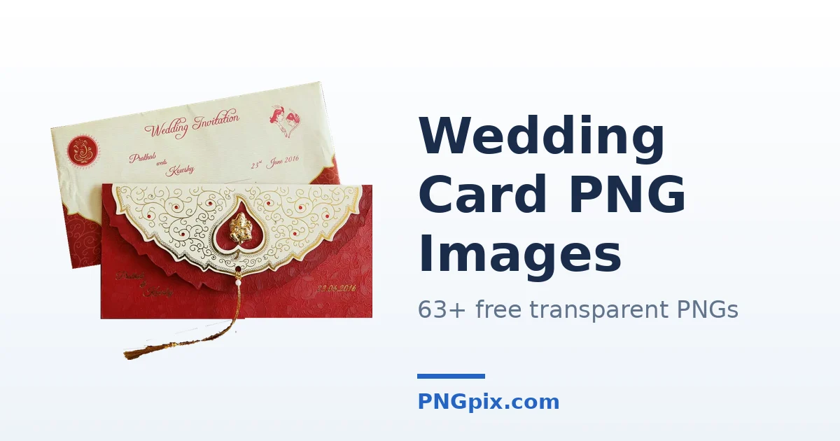 Wedding Card PNG images
