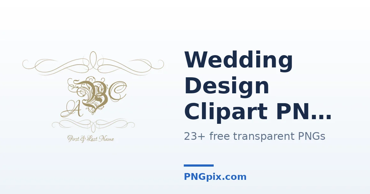 Wedding Design Clipart PNG images