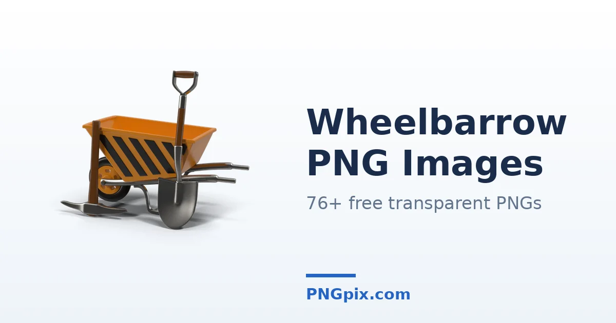 Wheelbarrow PNG images