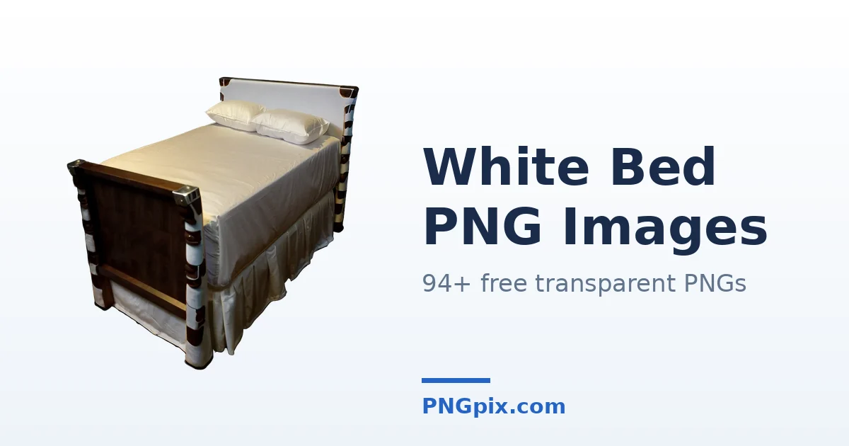 White Bed PNG images