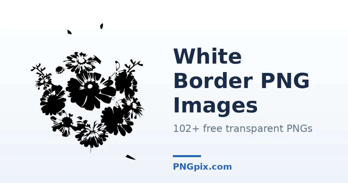 White Border PNG images