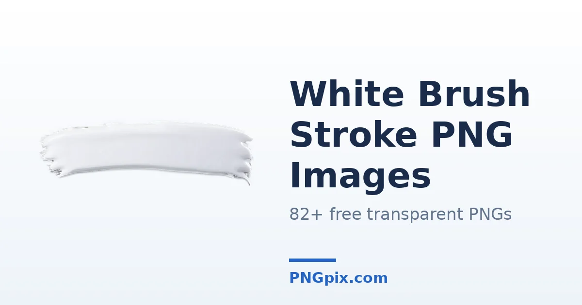 White Brush Stroke PNG images