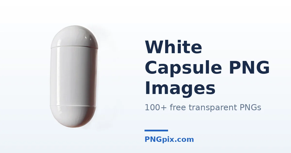 White Capsule PNG images