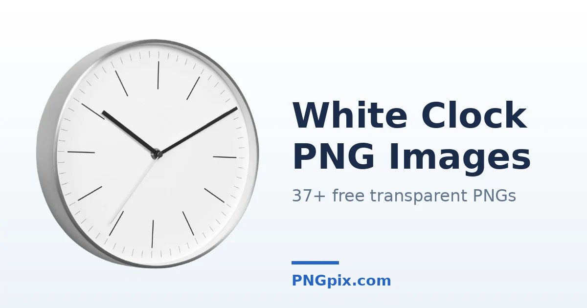 White Clock PNG images