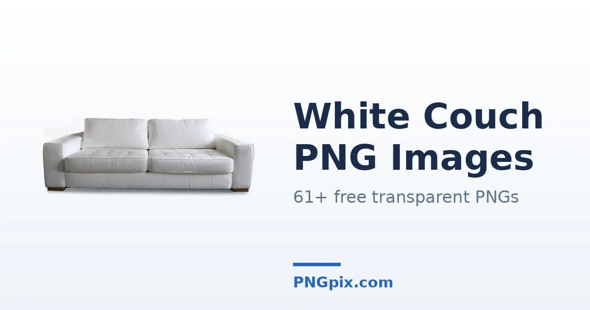 White Couch PNG images