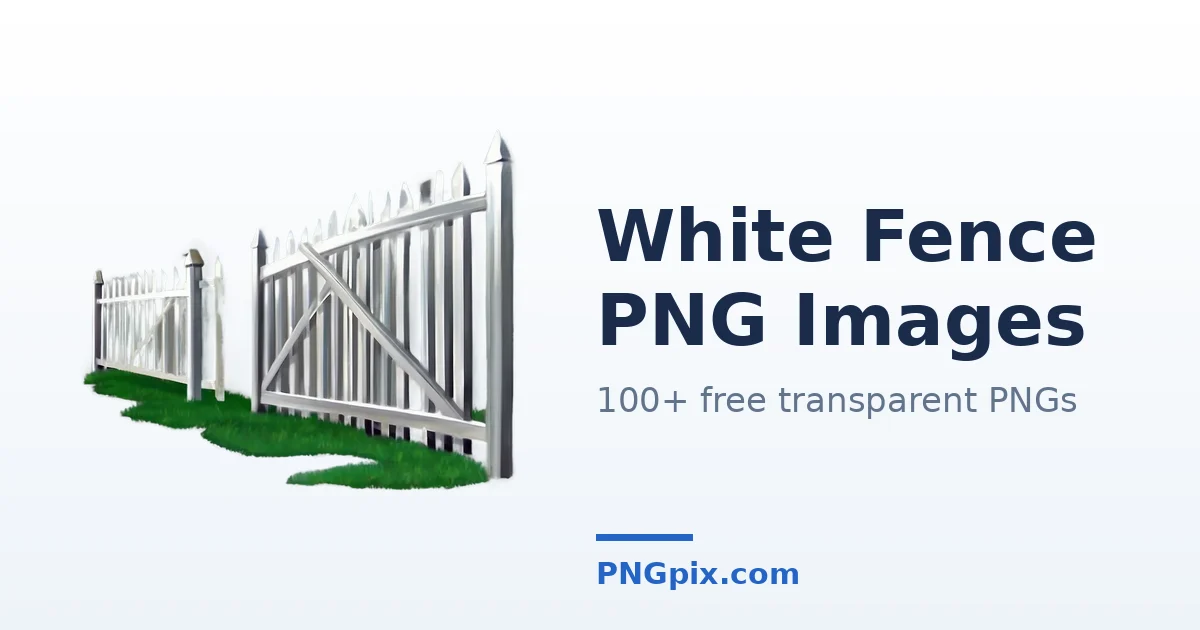 White Fence PNG images