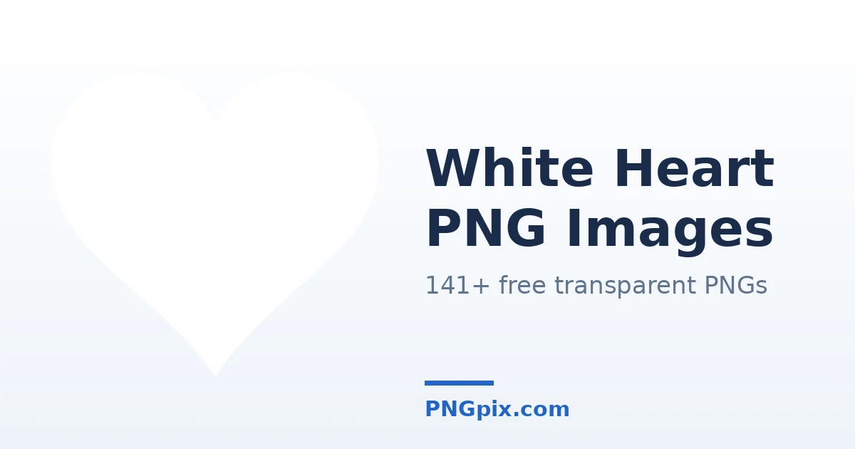 White Heart PNG images