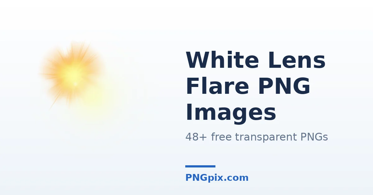 White Lens Flare PNG images