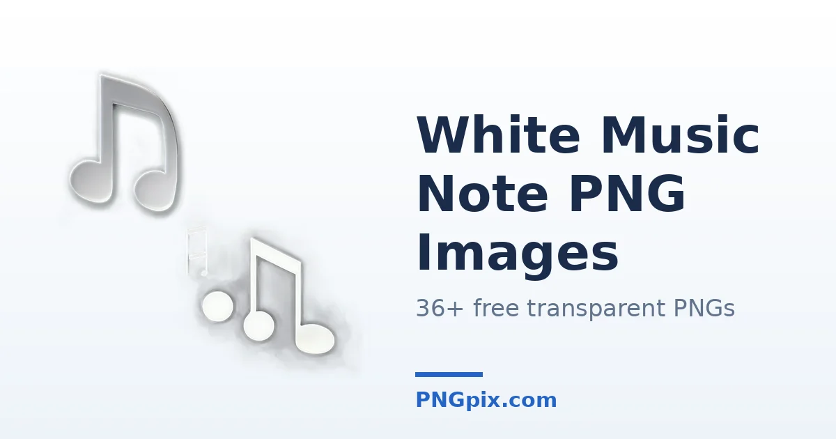 White Music Note PNG images