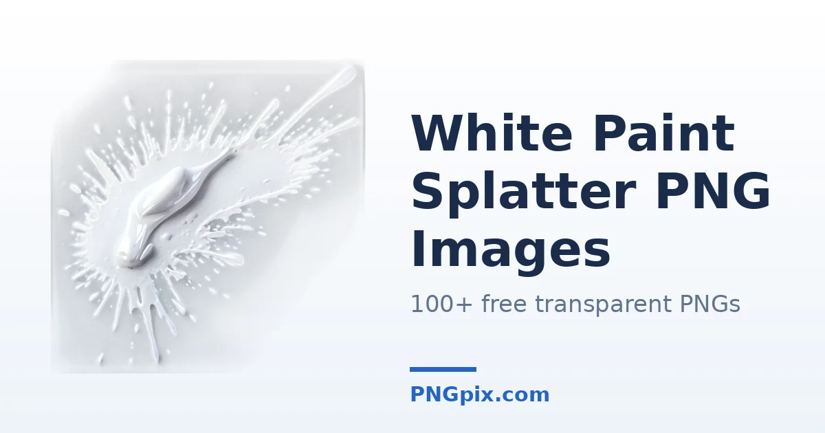 White Paint Splatter PNG images