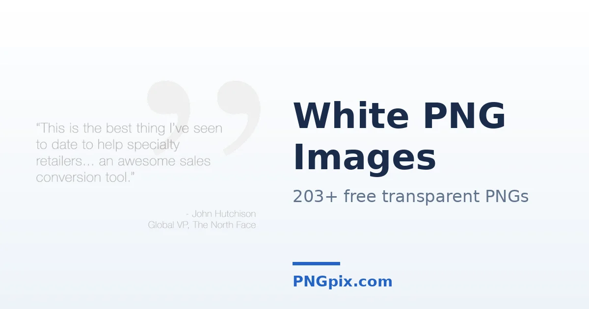 White PNG images