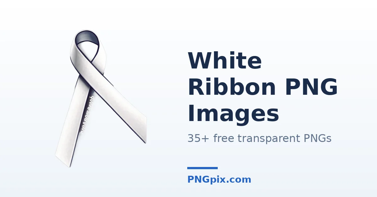 White Ribbon PNG images