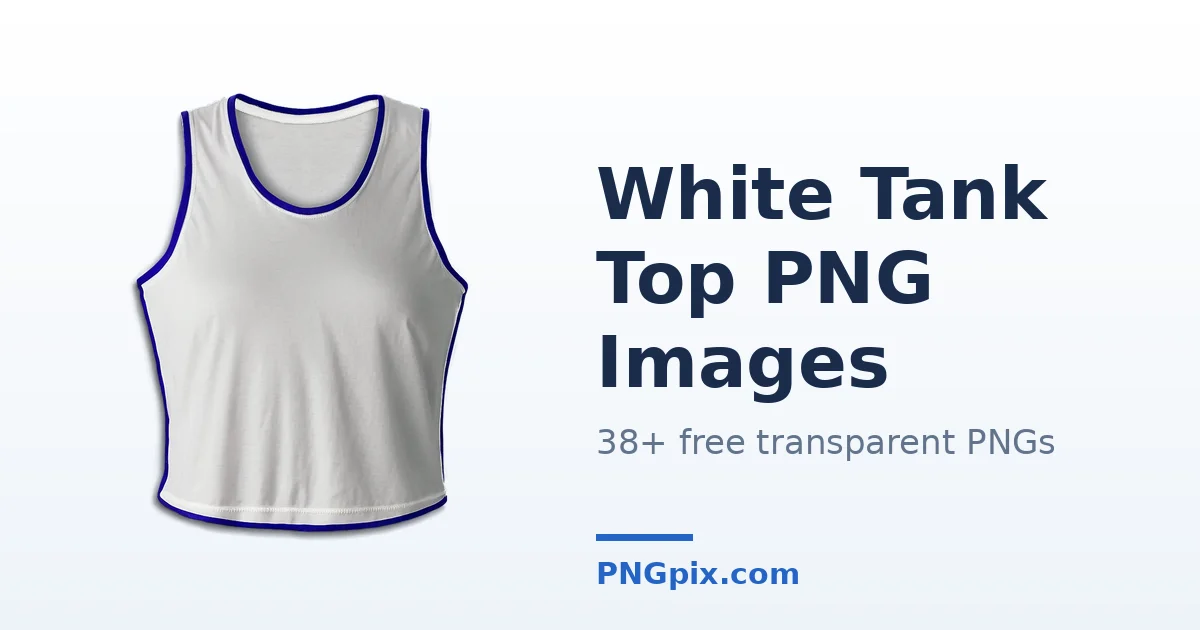 White Tank Top PNG images
