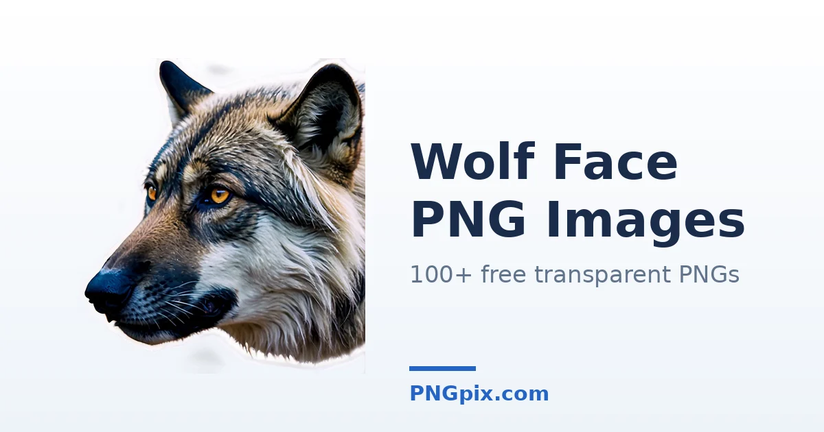Wolf Face PNG images