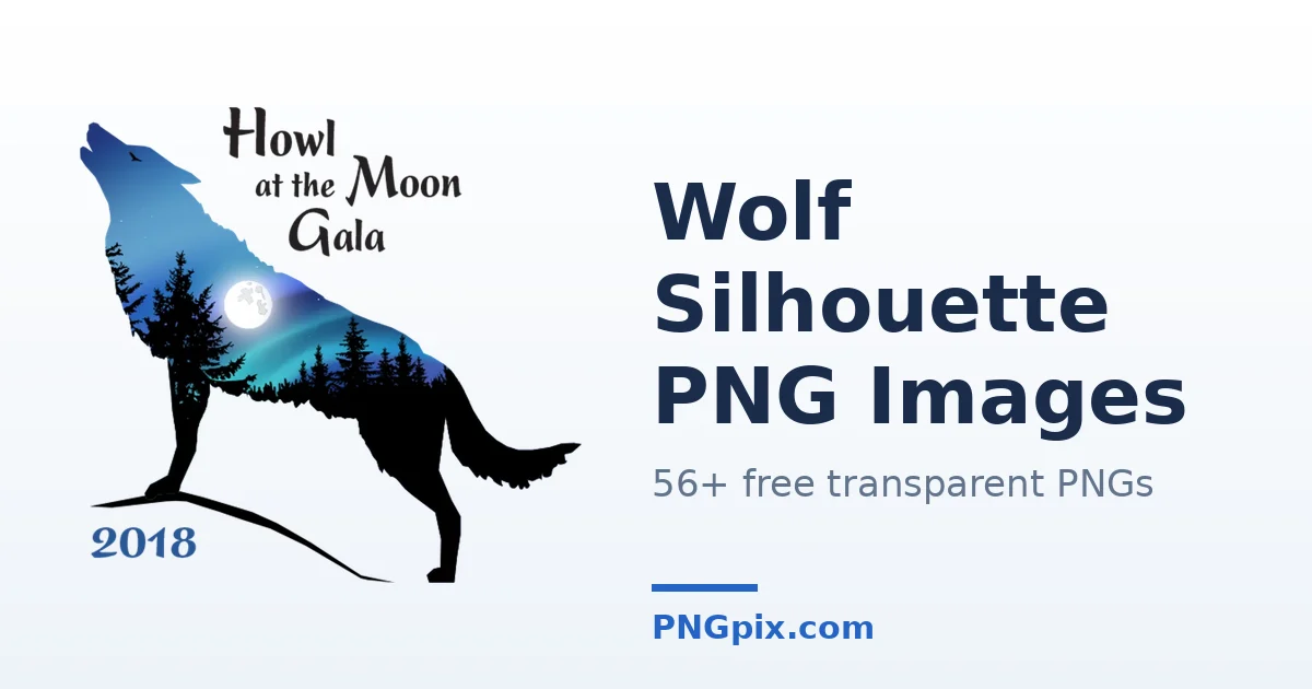 Wolf Silhouette PNG images