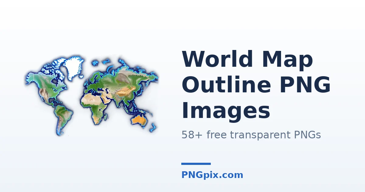 World Map Outline PNG images