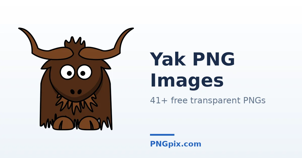 Yak PNG images