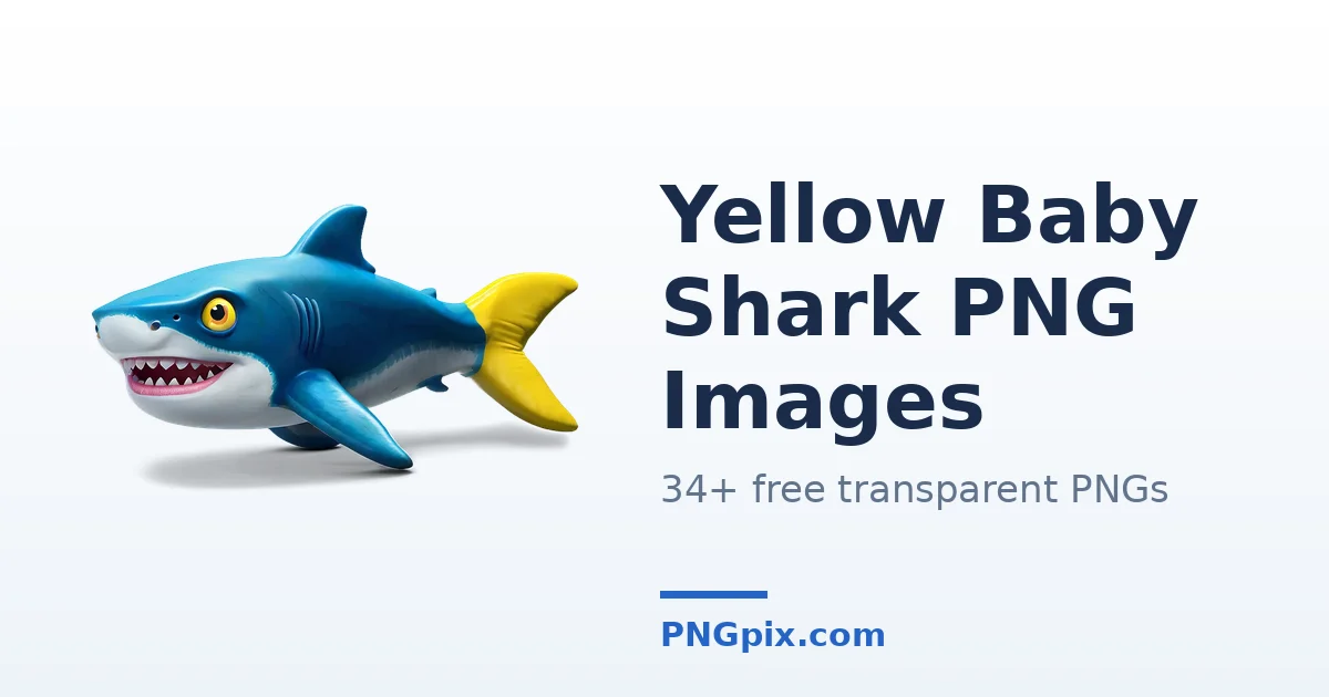 Yellow Baby Shark PNG images