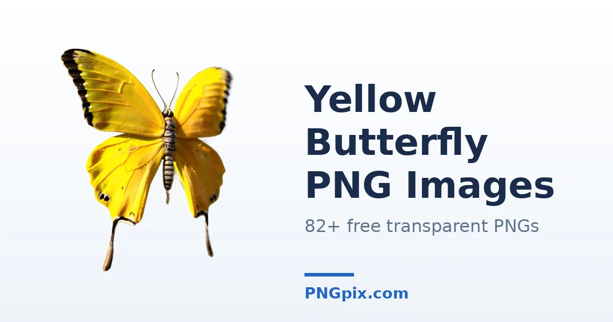 Yellow Butterfly PNG images