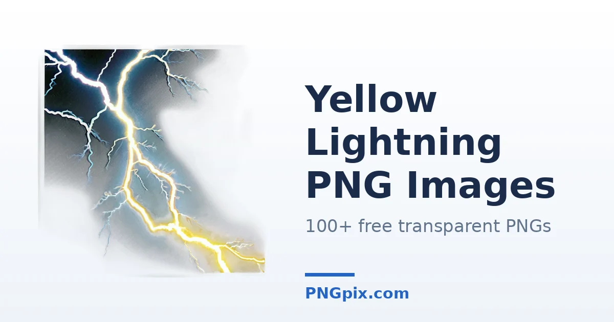 Yellow Lightning PNG images