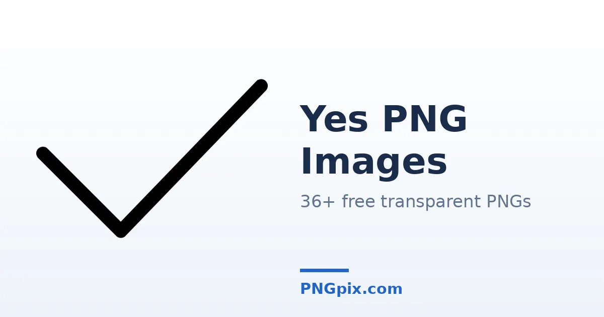 Yes PNG images